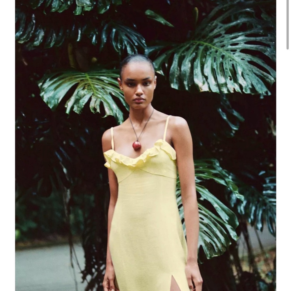 RAMIE MIDI DRESS WITH RUFFLE - Picture 3 of 9
